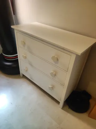 Cómoda blanca 3 cajones