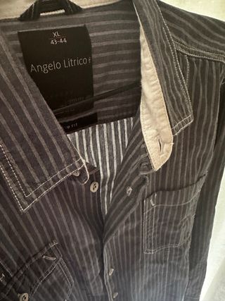 Camisa de rayas Angelo Litrico Talla XL