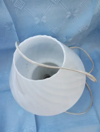 Lampada da tavolo Murano vetro bianco