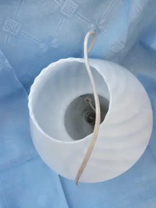 Lampada da tavolo Murano vetro bianco