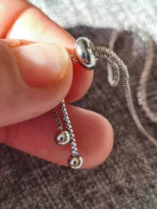 Pulsera ajustable plateada