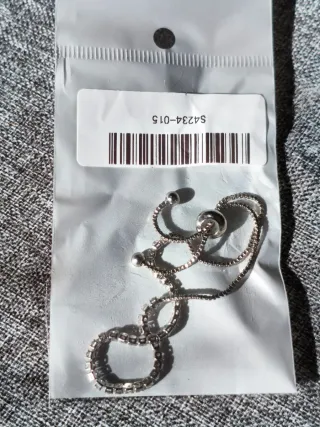 Pulsera ajustable plateada