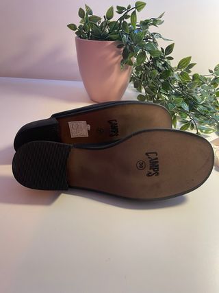 Sandalias negras cuero talla 36