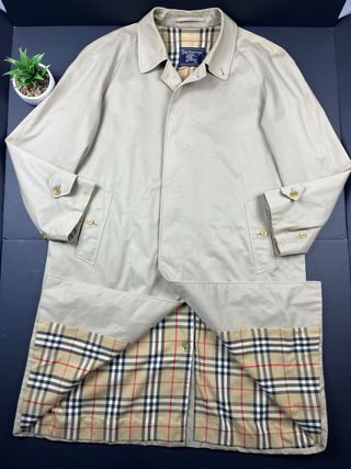 Gabardina Burberry Beige Talla M Novacheck