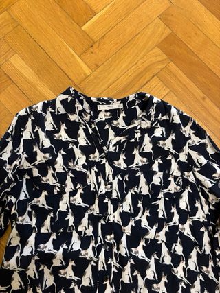 Camisa Mango Estampada Perros