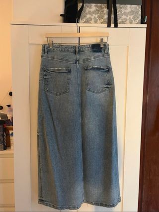 Falda vaquera larga Zara Talla M