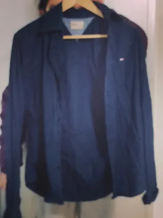 Camisa Denim Tommy Hilfiger Azul