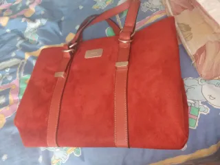 Bolso piel rojo
