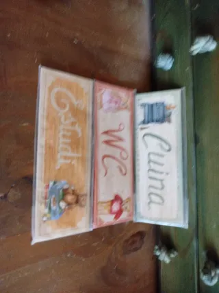 Letreros decorativos de madera