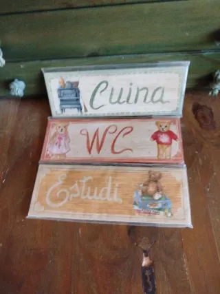 Letreros decorativos de madera