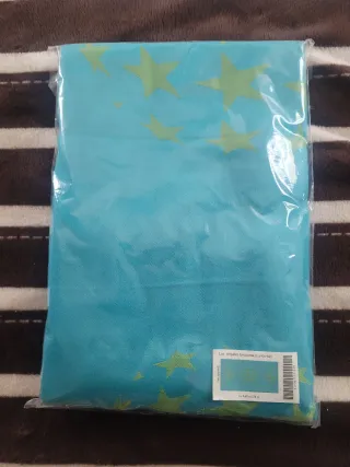 Fular porteo jacquard estrellas turquesa