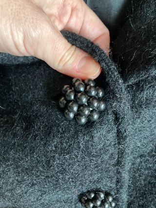 Americana Mango Talla 36 Negra