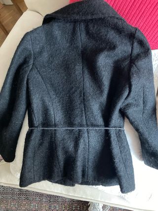 Americana Mango Talla 36 Negra