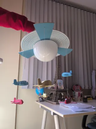 Lámpara Techo Infantil Aviones