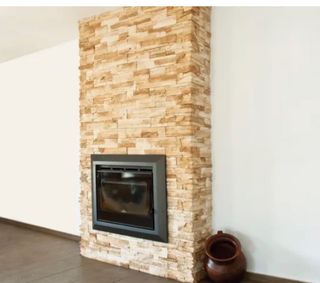 Piedra decorativa hormigón rústico color avellena