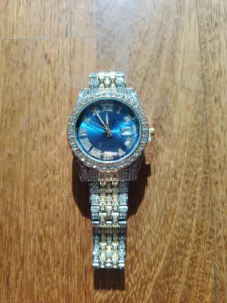 Reloj Acero Inoxidable Dorado y Plateado