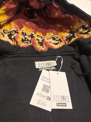Sudadera Zip Maison Margiela x Supreme 1994 Negra