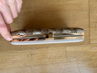 NUEVO Bolso fiesta lentejuelas dorado y beige