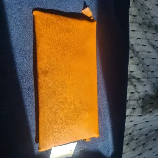 Bolso Cartera Naranja imitación piel