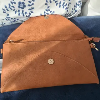 Bolso Cartera Naranja imitación piel