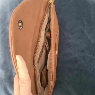 Bolso Cartera Naranja imitación piel