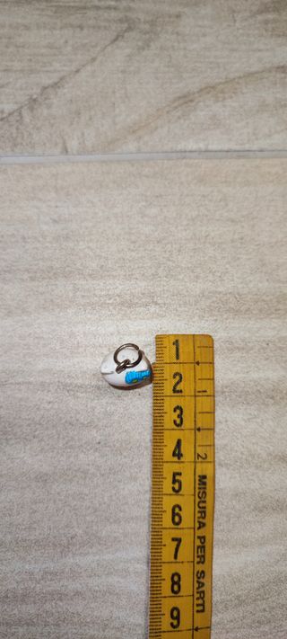 Ciondolo Hello Kitty azzurro vintage portachiavi