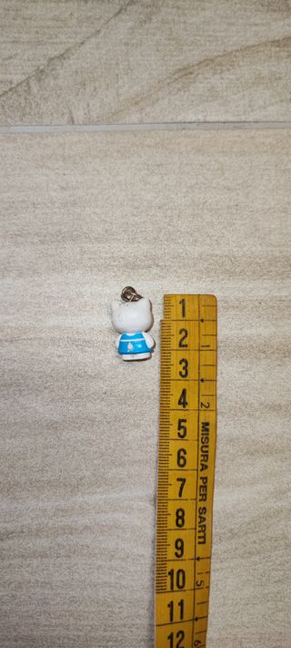 Ciondolo Hello Kitty azzurro vintage portachiavi