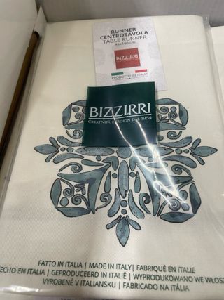 Runner centrotavola in cotone- Bizzirri