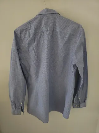 Camisa Calvin Klein Hombre Azul/Blanco