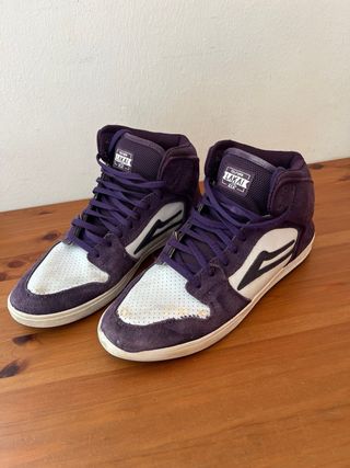 Zapatillas altas Lakai moradas y blancas