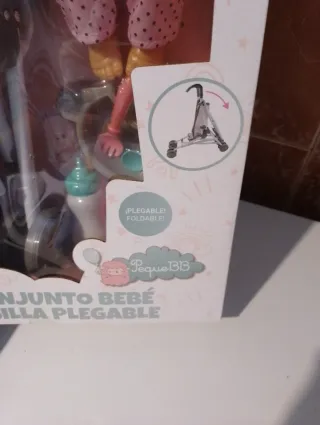 Conjunto Bebé y Silla Plegable