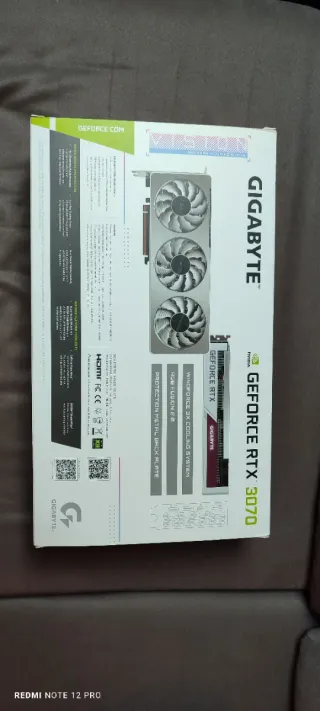 Caja Gigabyte RTX 3070 Vision