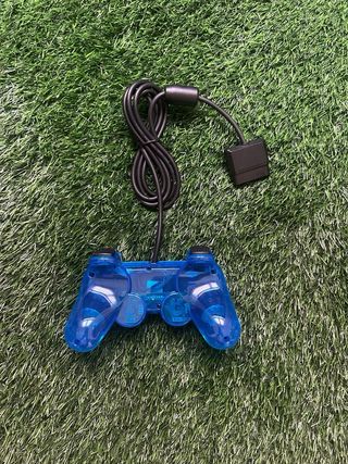 Mando PS2 Sony Azul Transparente