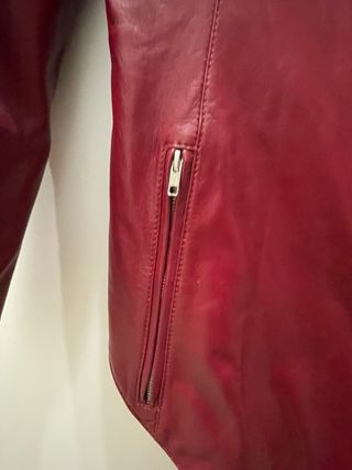 Cazadora Piel Salvador Bachiller Roja