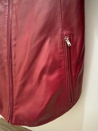 Cazadora Piel Salvador Bachiller Roja