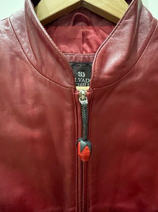 Cazadora Piel Salvador Bachiller Roja