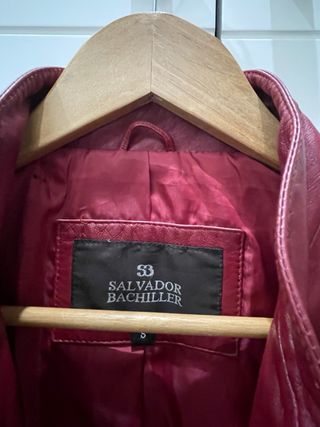 Cazadora Piel Salvador Bachiller Roja
