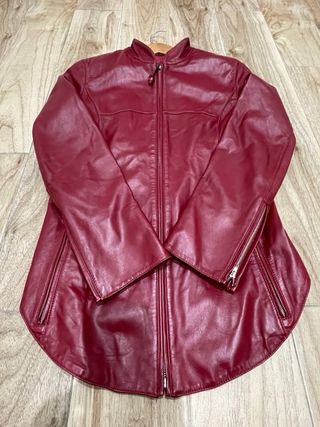 Cazadora Piel Salvador Bachiller Roja