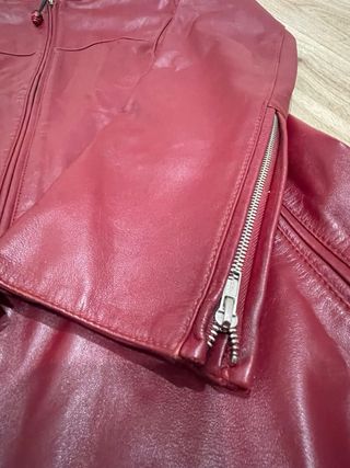 Cazadora Piel Salvador Bachiller Roja