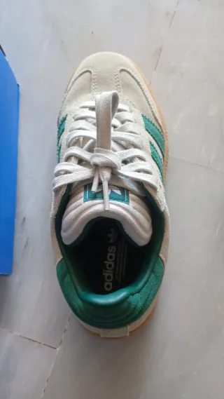 Zapatillas Adidas Samba Beige/Verde