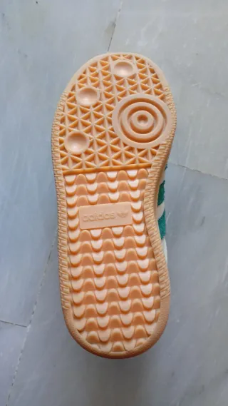 Zapatillas Adidas Samba Beige/Verde