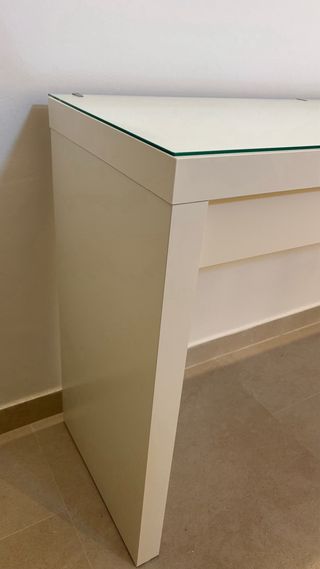 Tocador IKEA Malm Blanco y Cristal