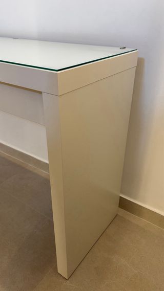 Tocador IKEA Malm Blanco y Cristal