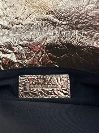 Bolso Zadig & Voltaire Rock Wrinkled Metal Oro