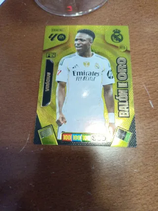 Cromo Vinicius Balón de Oro Adrenalyn