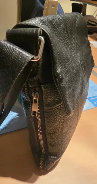 Bolsa Pele Genuína Casa de Peles Preta