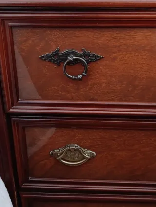 2 mesitas de noche clásicas mármol