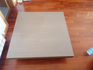 Mesa de centro moderna cristal y madera