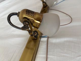 Aplique triple latón vintage