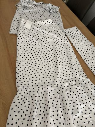 Conjunto Top y Falda Lunares Barey